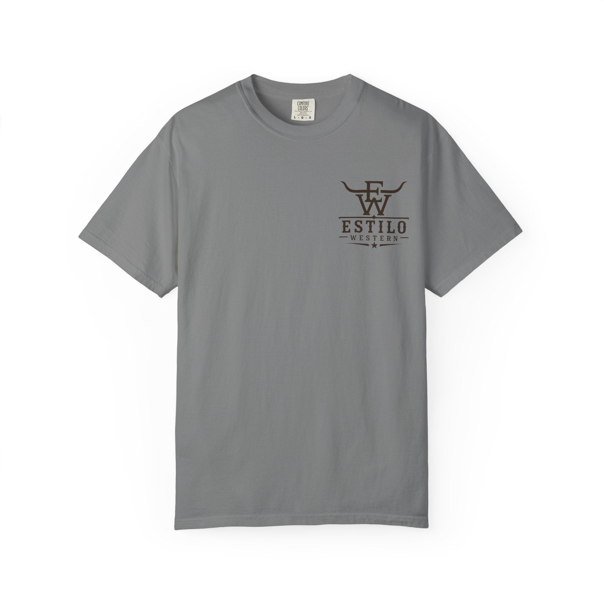 Western Estilo Graphic T-Shirt — Cowhide Logo Print
