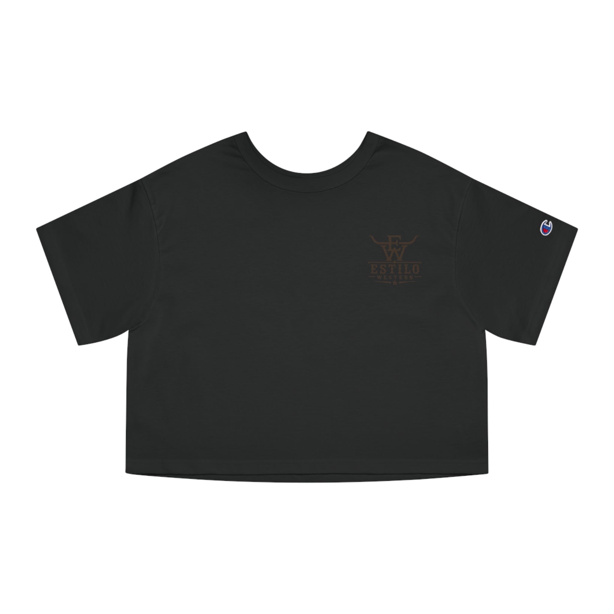 Estilo Heritage Cropped Tee — Minimal Western Logo Women's Crop T-Shirt