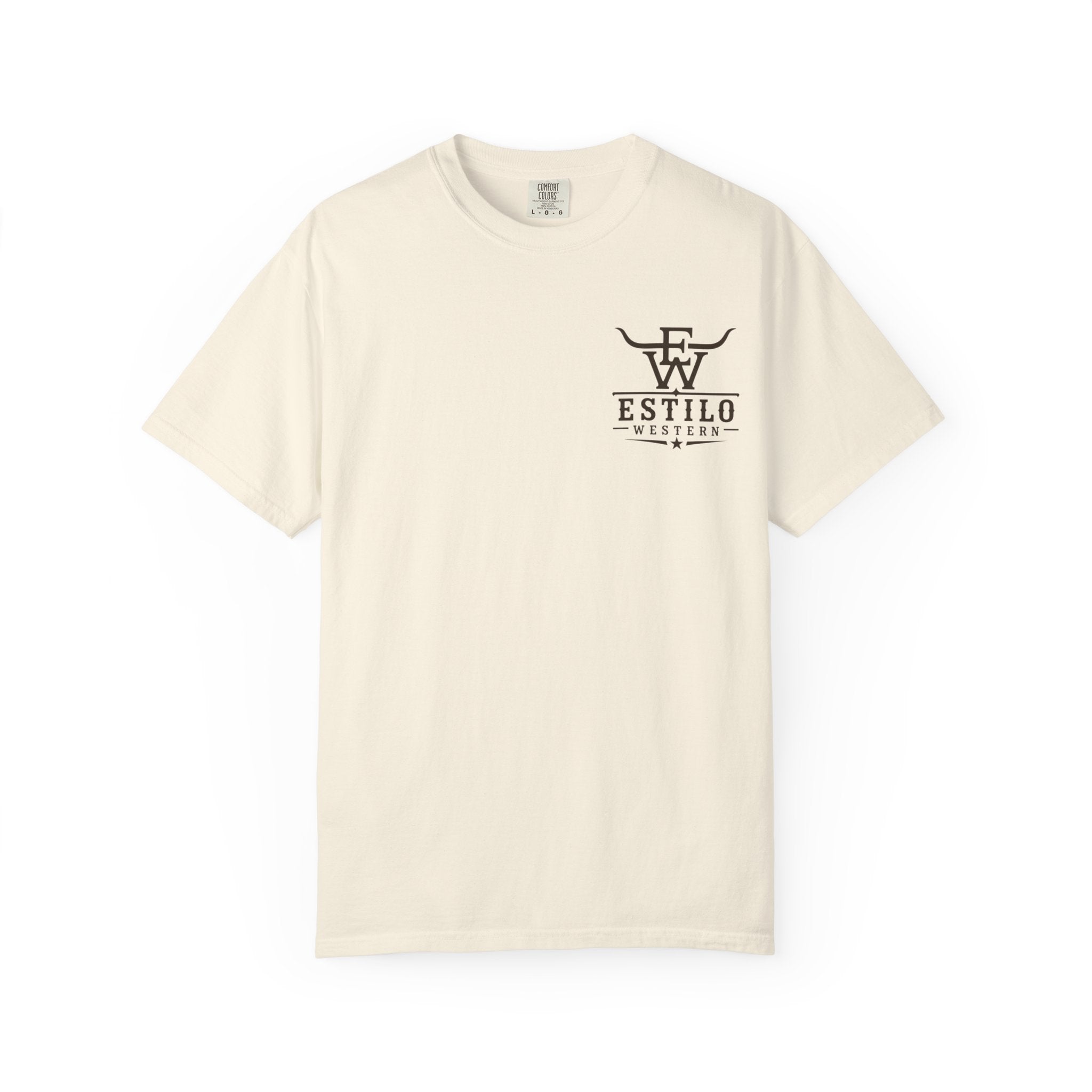 Western Estilo Graphic T-Shirt — Cowhide Logo Print