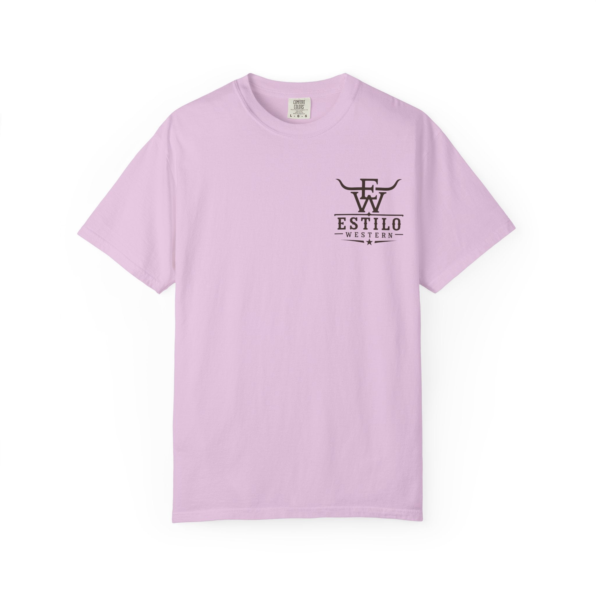 Western Estilo Graphic T-Shirt — Cowhide Logo Print