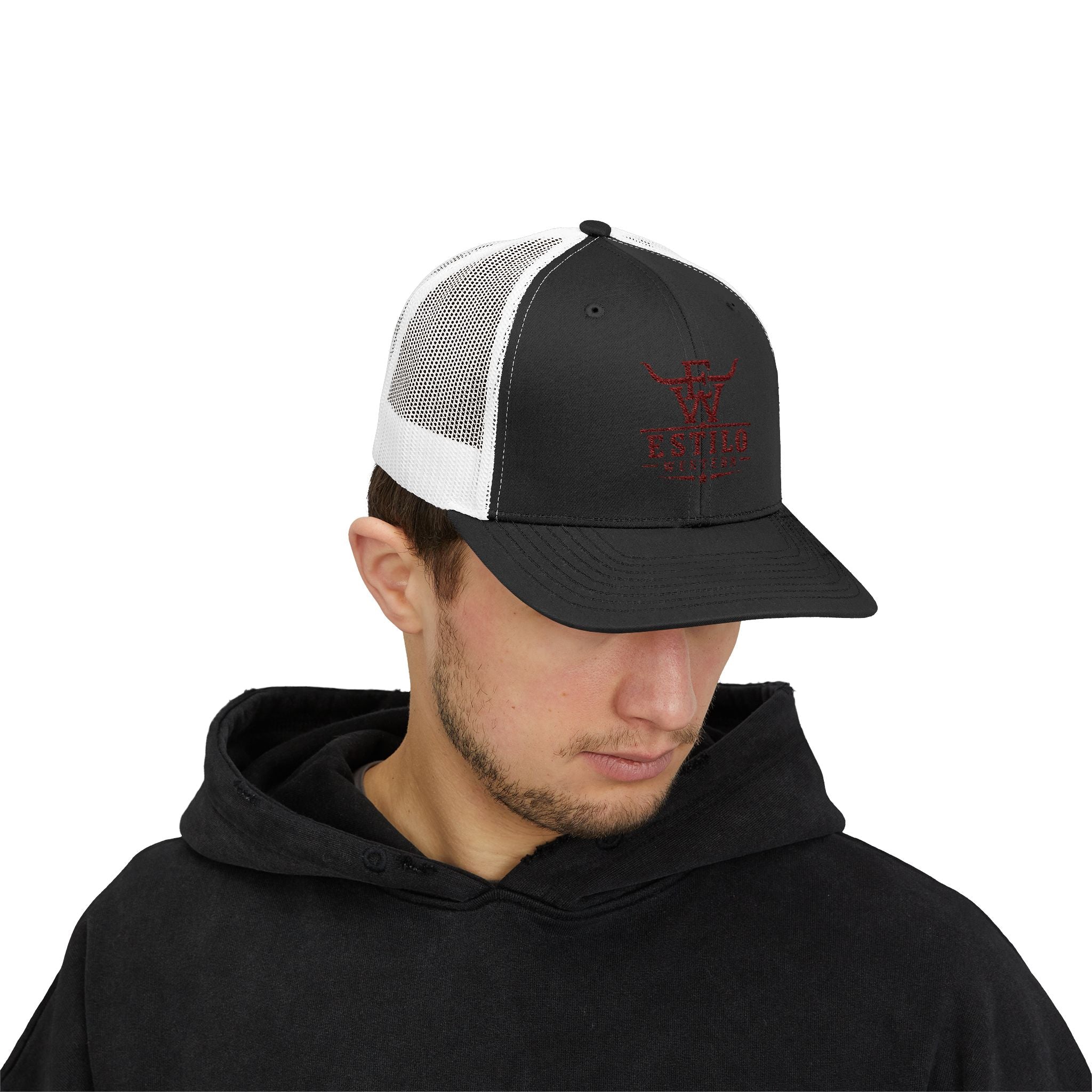 Western Estilo Embroidered Trucker Cap – Cowboy Snapback Mesh Hat