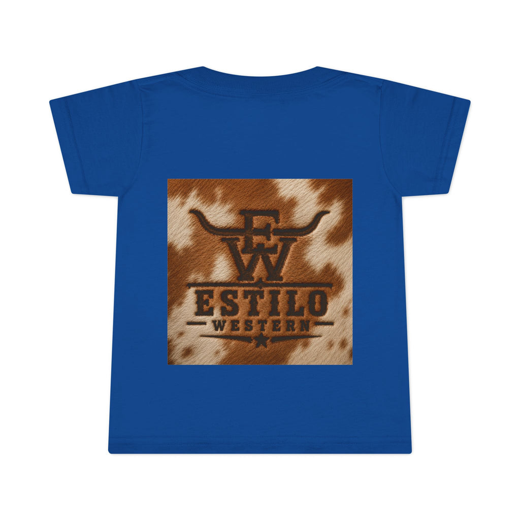 Toddler T-Shirt — Estilo Western Cowhide Logo Kids Tee