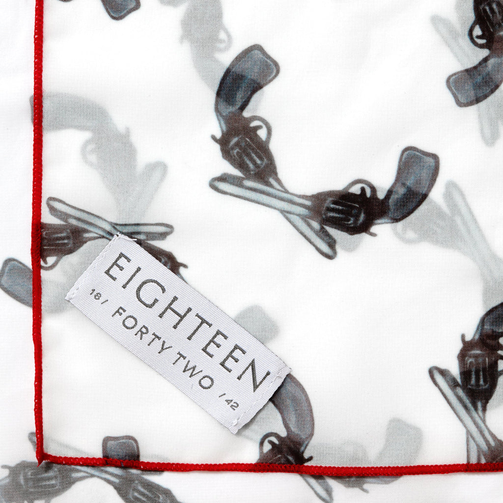 Guns Up Chiffon Scarf | 20" Square Scarf
