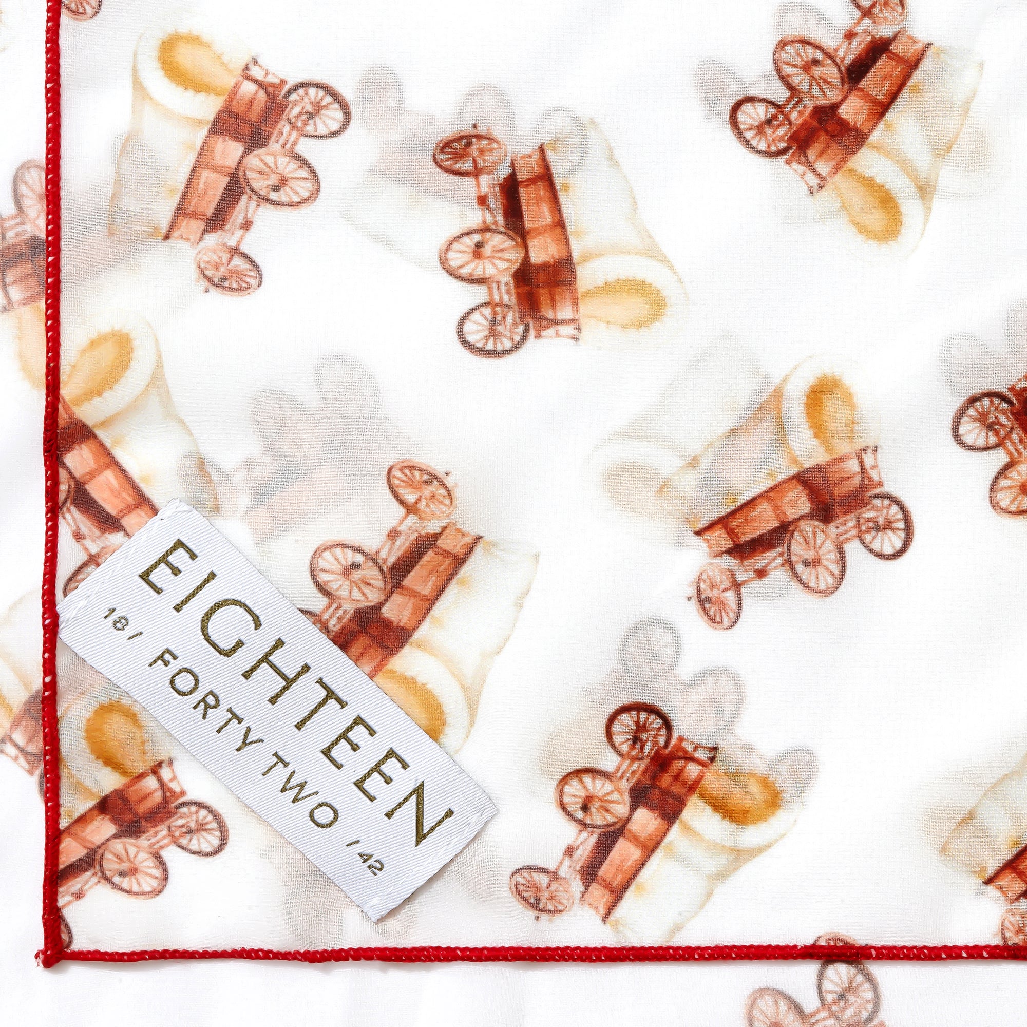 Wagon Chiffon Scarf | 20" Square Scarf