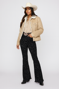 Vegas Glam Bell Bottom Jean in Black