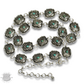 Scalloped western concho link belt
