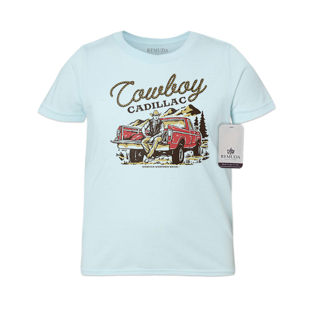 Cowboy Cadillac - Youth Western Tee T-Shirt