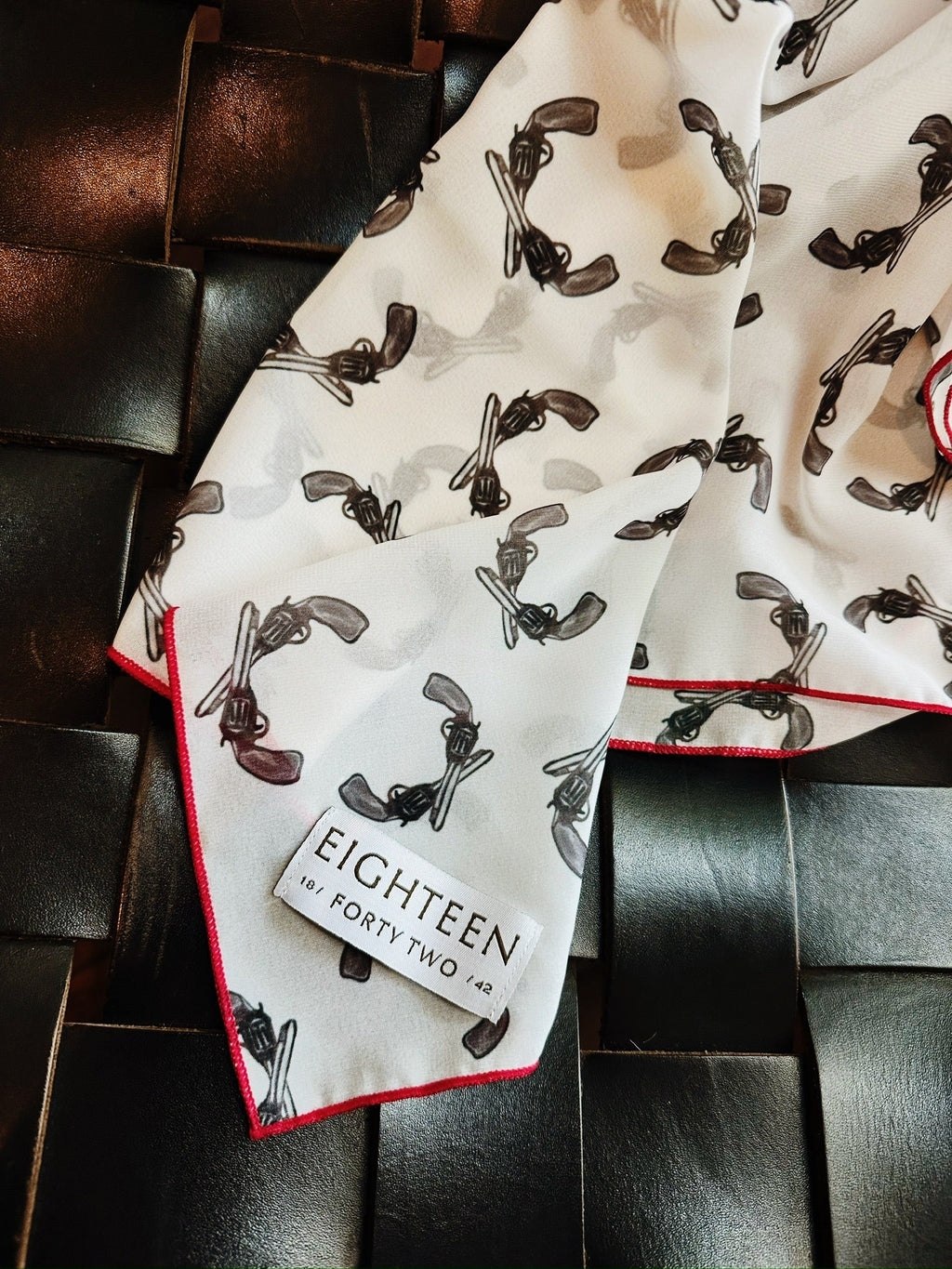Guns Up Chiffon Scarf | 20" Square Scarf