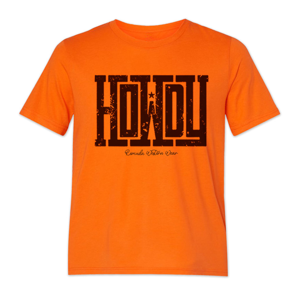 Howdy - Adult Unisex Western Tee T-Shirt - Color Group 2