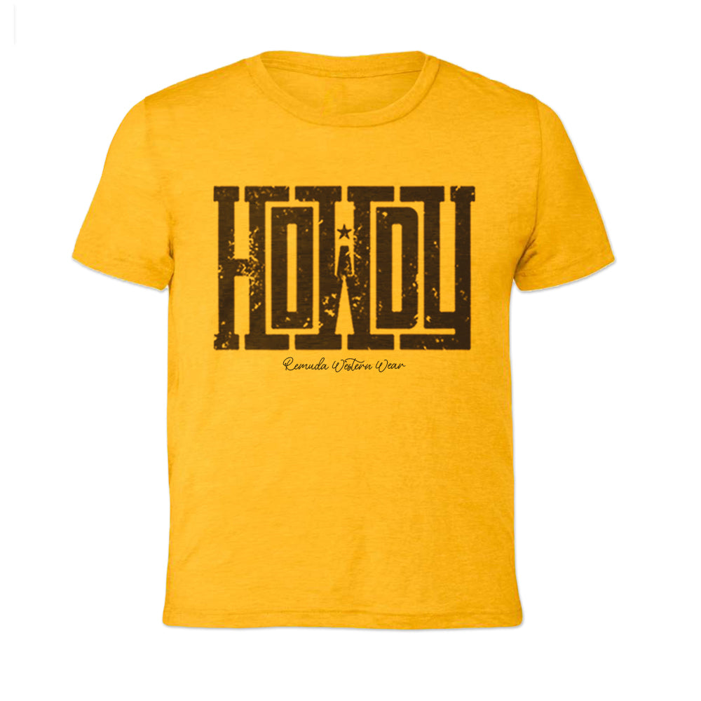 Howdy - Adult Unisex Western Tee T-Shirt - Color Group 2
