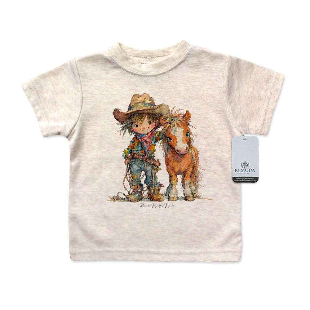 Pony Pals Cowboy - Infant Kids Western Tee T-Shirt