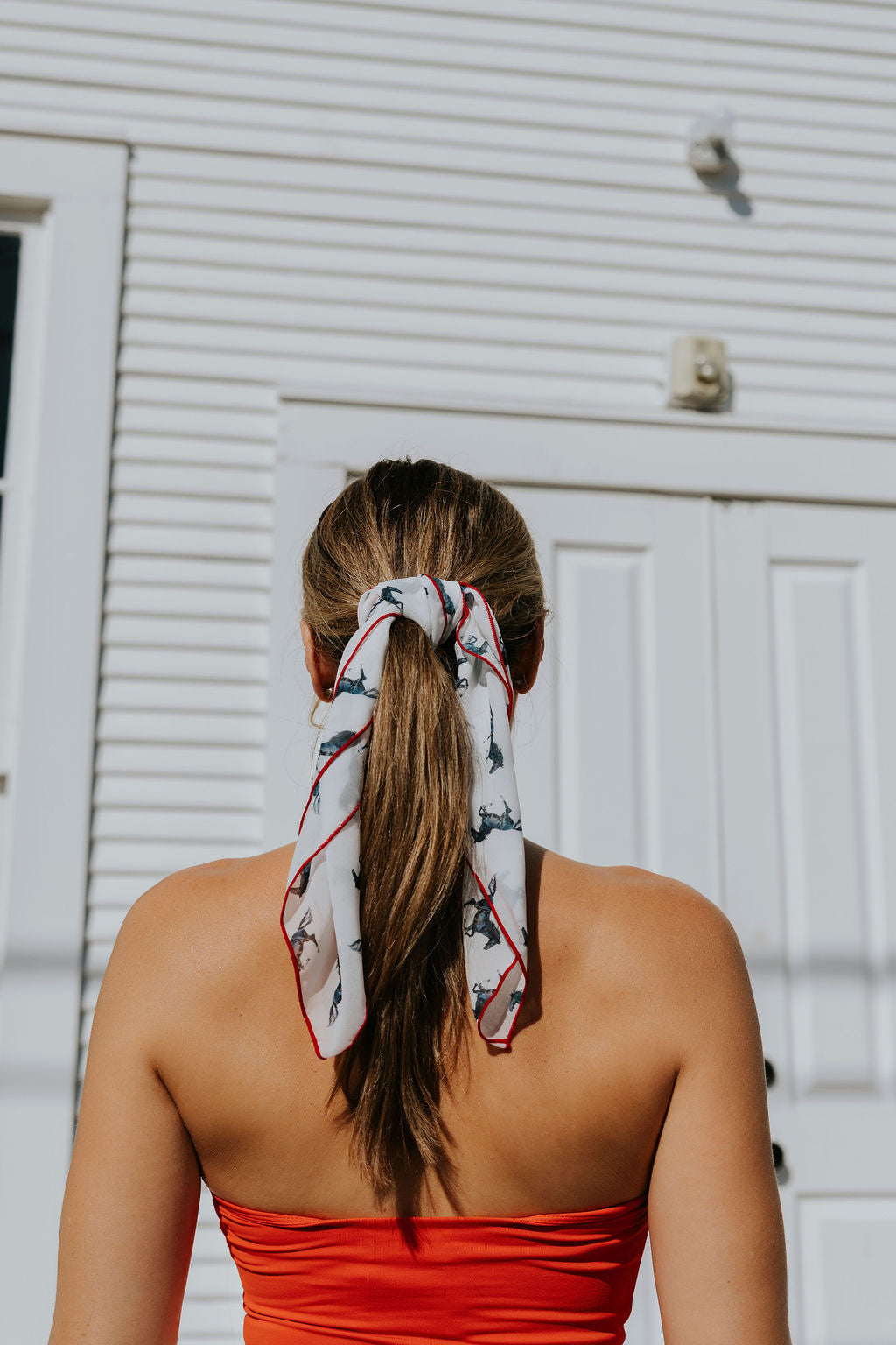 Mustangs Chiffon Scarf | 20" Square Scarf